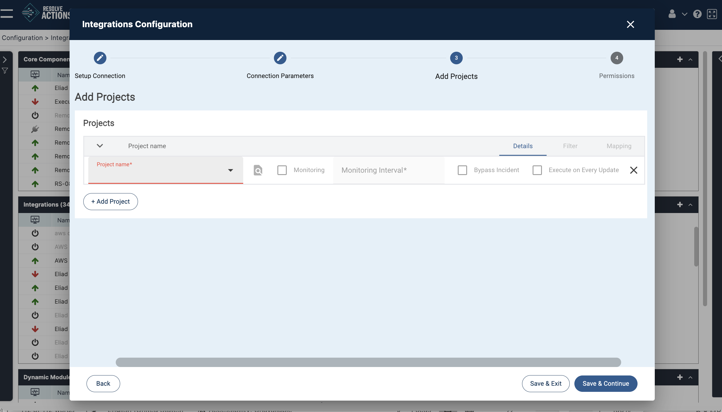 BMC ITSM add projects
