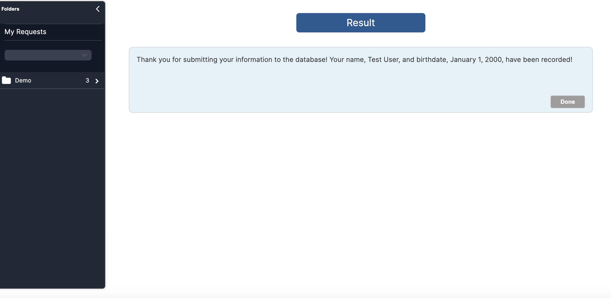 form confirmation