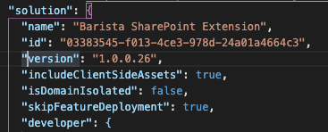 package-solution.json skipFeatureDeployment configuration