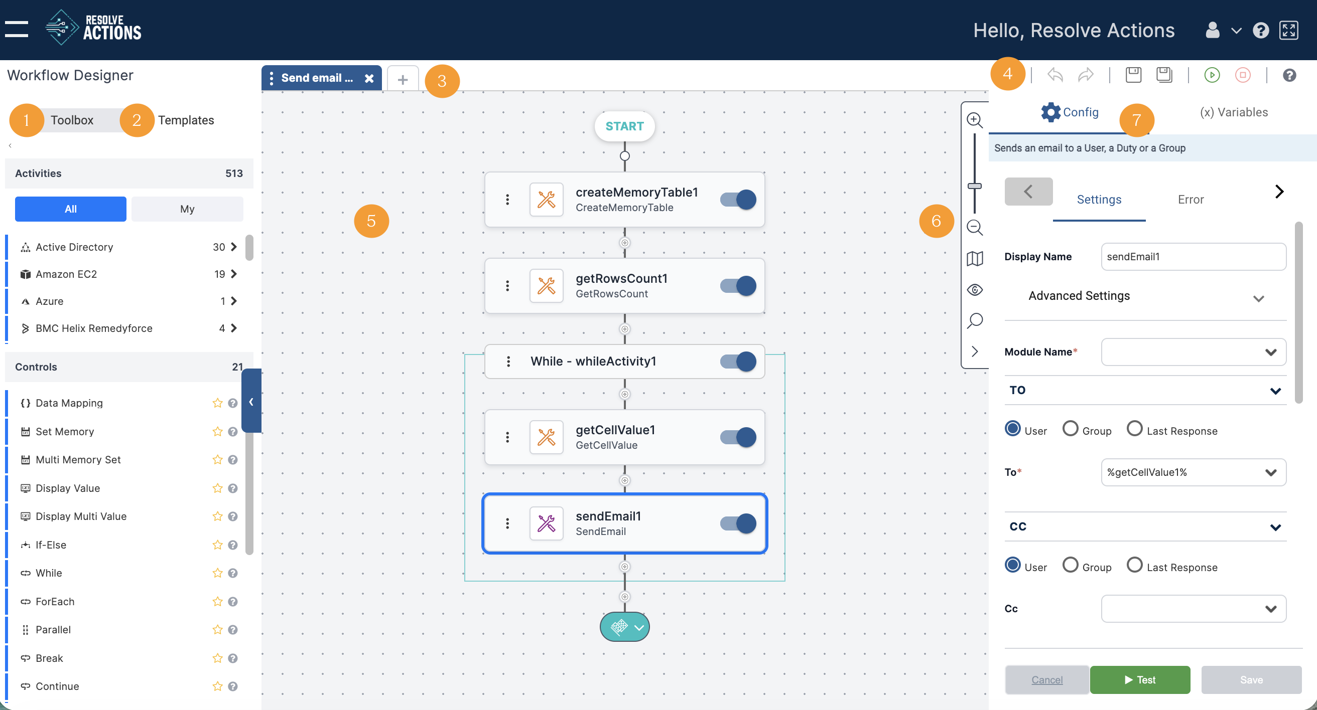 Workflow Designer Example