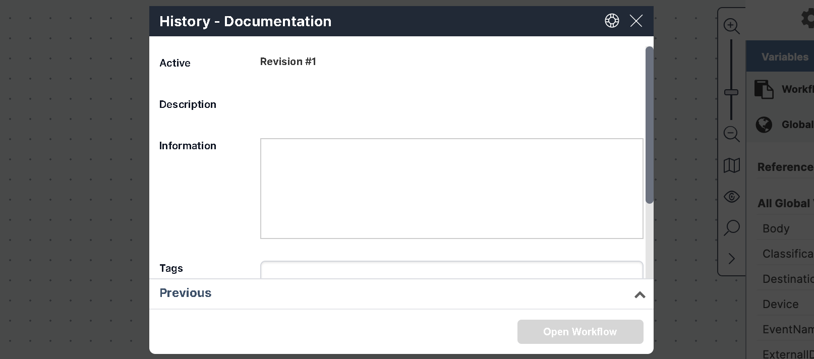 Workflow Designer Revision History Current